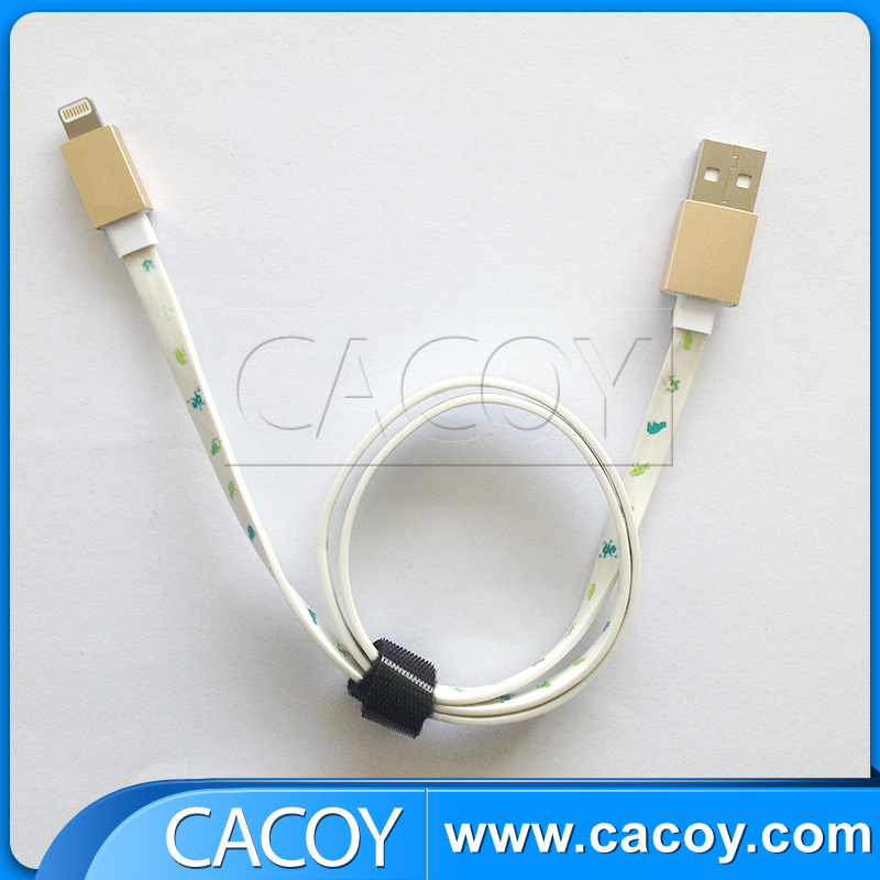 Heat transfer flat mfi cable with aluminum casing